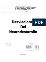 Desviaciones Del Neurodesarrollo
