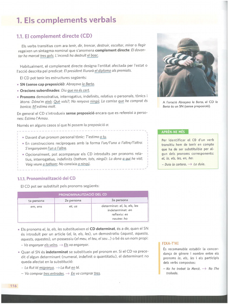 Teoria I Exercicis - Complements Verbals | PDF