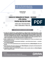 PM Pa 3 Simulado para o Curso de Formacao de Pracas Soldado Pos Edital Cod 24112023434 Folha de Respostas7712