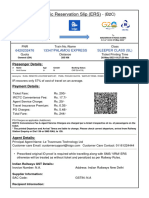 Electronic Reservation Slip (ERS) : 6420232476 13347/palamou Express Sleeper Class (SL)