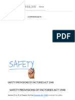 20 Safety Provisions of Factories Act 1948 - Commerceiets
