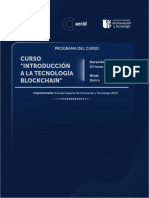 Programa de Estudio - Introducción A Blockchain AECID