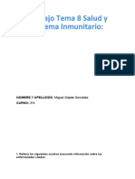 Trabajo Tema 8 Salud y Sistema Inmunológico