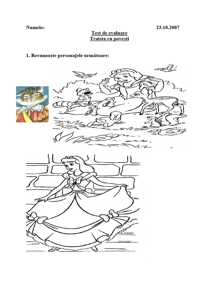 Fise de evaluare textul traista cu povesti pdf