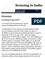 Aviation Licensing in India