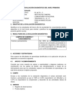 Informe de Evaluación Diagnóstico Del Nivel Primario