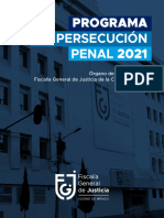 FGJCDMX - Programa de Persecución Penal 2021