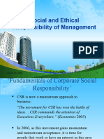 CSR Ethics in Management 