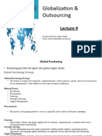 Lecture 9 Globalization Outsourcing