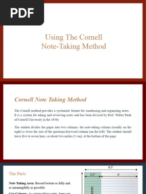 Cornell Note-taking
