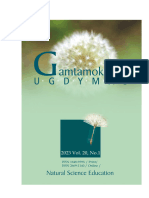 GAMTAMOKSLINIS UGDYMAS / NATURAL SCIENCE EDUCATION, Vol. 20, No. 1, 2023