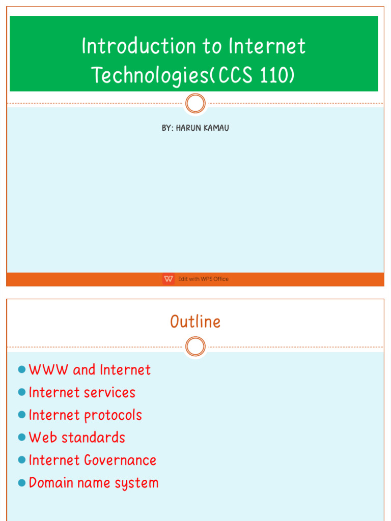 Introduction to Internet Technologies | PDF | Internet Protocol Suite ...