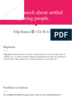 A Short Speech About Settled and Migrating People.: Filip Knesz 1Td 30.11.2023