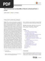 The Environmental Sustainability of Insects As Food and Feed. A Review