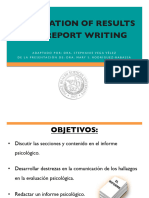 Integration of Results and Report Writing