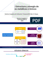 Estructura de Sólidos Metálicos e Iónicos