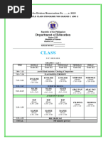 MG Class Program Template 1