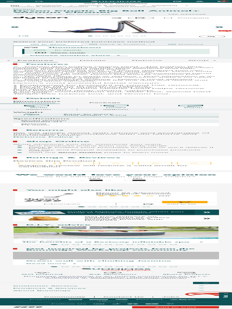 Dyson Big Ball Animal+ Vacuum Cleaner Bunnings Australia