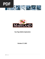 MARYLAND Blank Ballots TwoPageBallotSummary