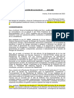 Resolución de Alcaldia Plataforma de Defensa Civil