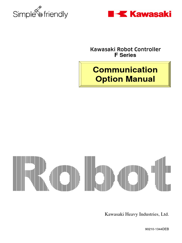 Communication Option Manual_Kawasaki Robot Controller F Series PDF