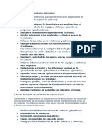 Funciones Del Soporte Técnico Informático