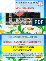 SBM Validation: Lal-Lo North Central School