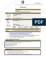 Course Syllabus of Power Systems 2