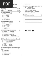 S. English Class 3 Mid Term