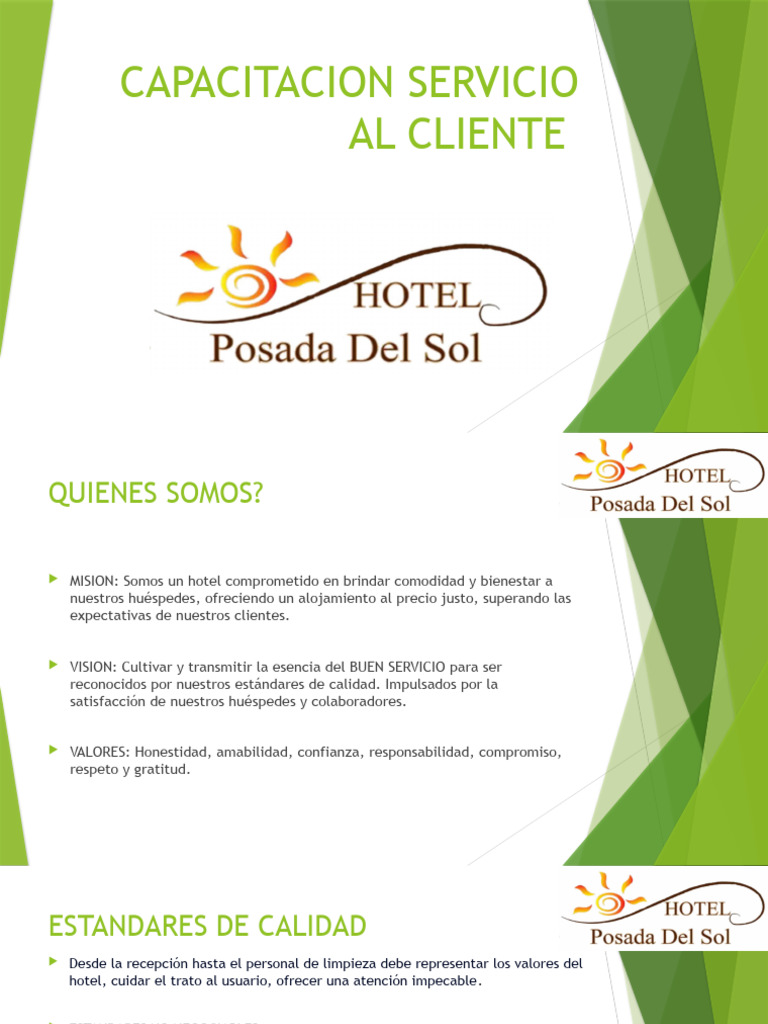Capacitacion Servicio Al Cliente | Descargar gratis PDF | Hotel