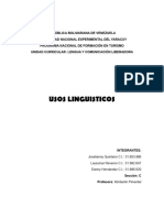 Usos Linguisticos Informe 2 PDF