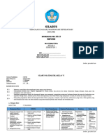 Silabus Matematika Kelas 6 Sem 1