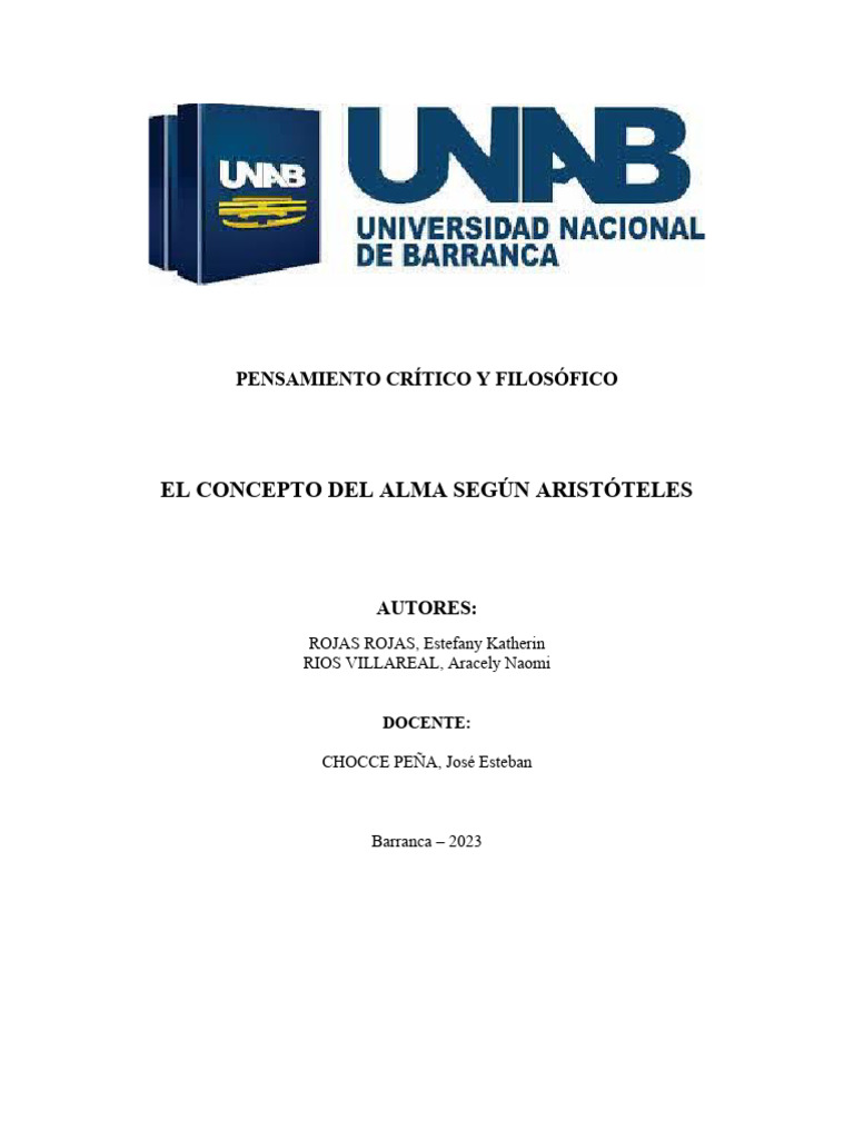 El Concepto Del Alma Aristóteles | PDF | Vida futura | Creencia ...