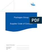 Packages Group Supplier Code of Conduct