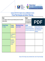 S6 - Force Field Analysis + Action Planning Template
