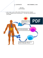 Gene Terapy Make A Flow Chart of The Basic Process of Gene Therapy Explain Each of The