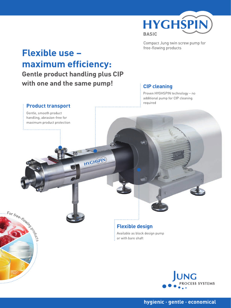 Jung HYGHSPIN Twin Screw Pump Overview PDF Pump Mechanical 