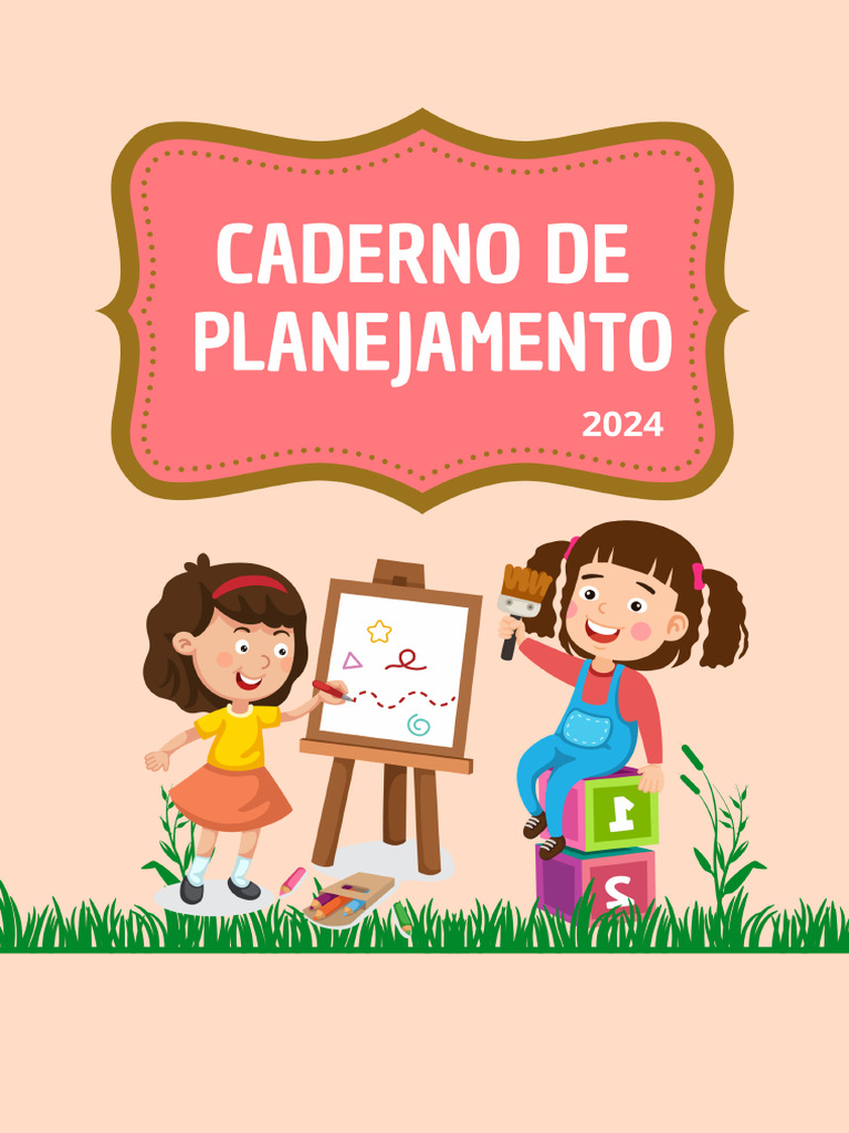 Capa para Caderno de Plano de Aula Do Professor para Imprimir 2024 | PDF