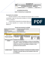 Actividad - Evaluación de Aprendizajes y Competencias