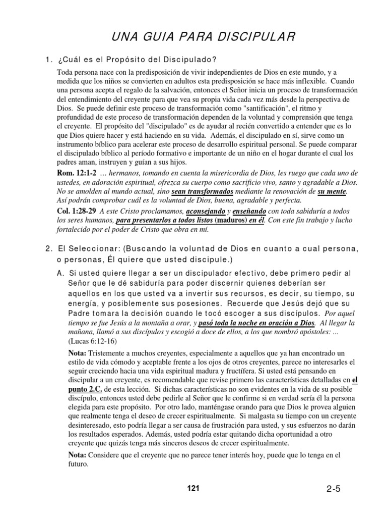 Guía Práctica para el Discipulado | PDF | Crecimiento personal y ...
