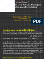 AMALAN DI BULAN DZUL HIJJAH