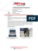 Informe de Inspeccion Puerta Plegable N°22