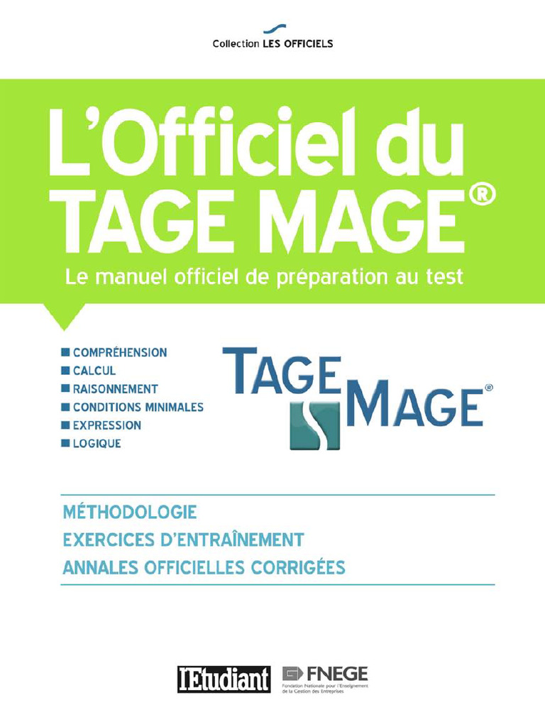 Lofficiel Du Tage Mage - Manuel Officiel de Prparation Au Test | PDF |  Rgles de concurrence | Union europenne