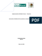 Instructivo de La Planilla de Procesamiento y Evaluación de Crédito Mar2010