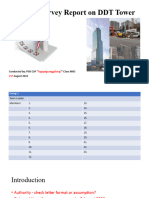 Security Survey Report On DDT Tower PSIS CSP Class 605