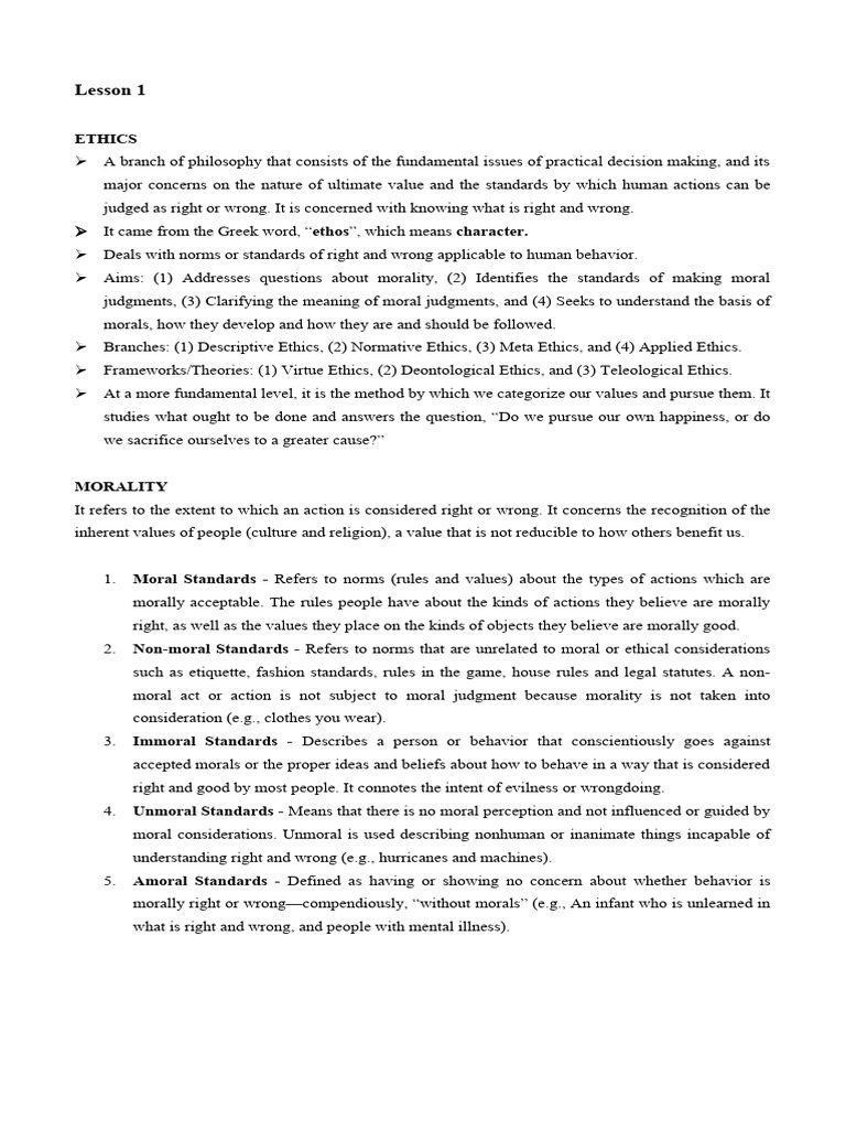 Introduction to Ethics and Morality | PDF | Noble Eightfold Path | Morality