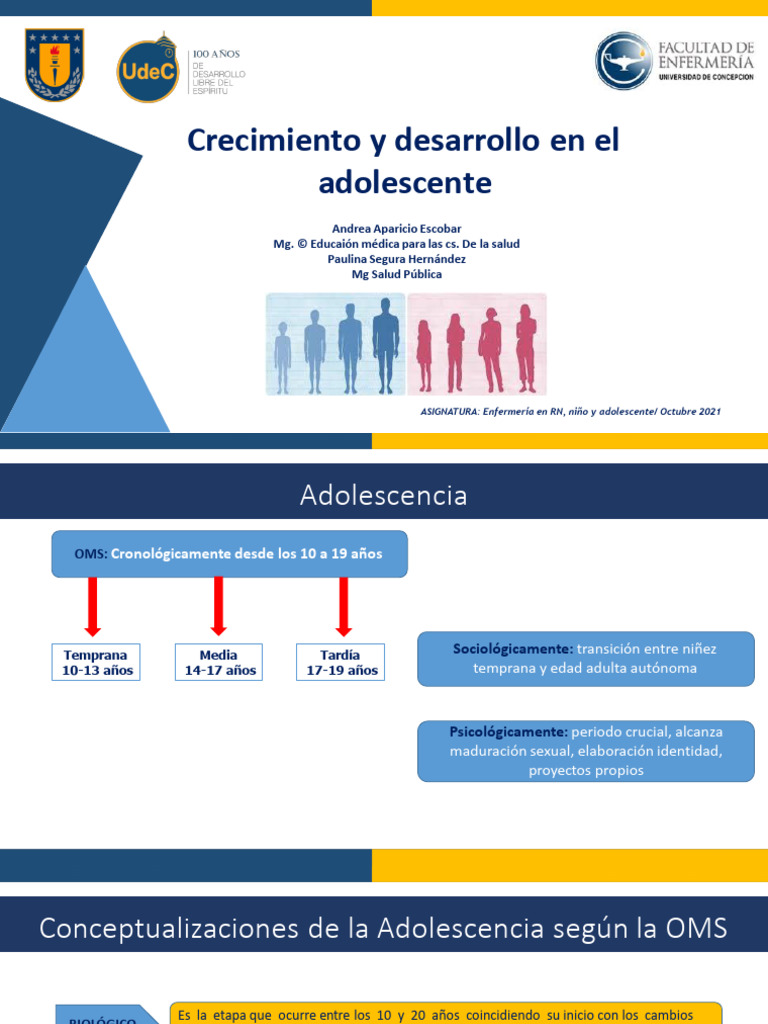 Crecimiento y Desarrollo en Adolescentes | PDF | Adolescencia | Pubertad