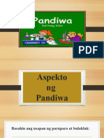 Pandiwa (Aspekto, Uri, Gamit, Pokus)