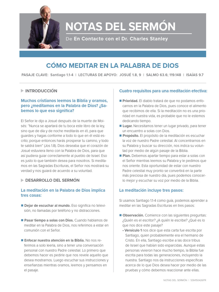 Como Meditar en La Palabra de Dios | PDF | Biblia | Dios