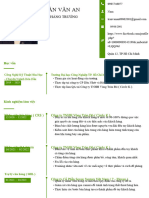 CV ỨNG TUYỂN VỊ TRÍ CỬA HÀNG TRƯỞNG - TRẦN VĂN AN 